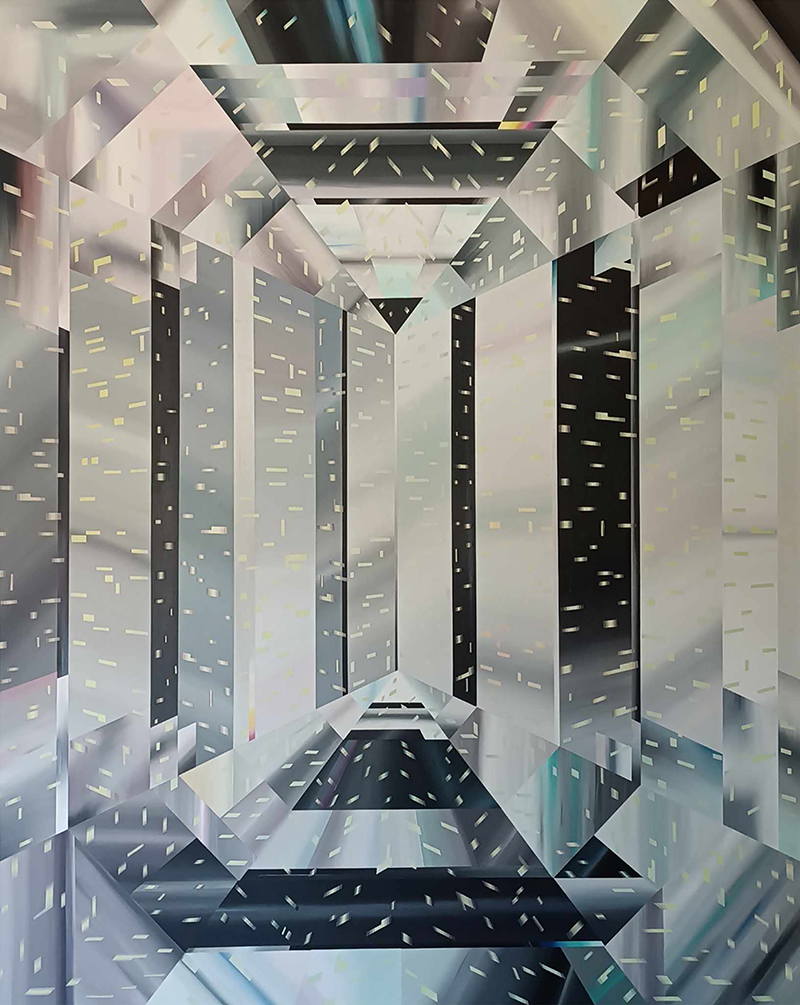 Crystal City _ acrylics on canvas _ 150x120cm, 2024