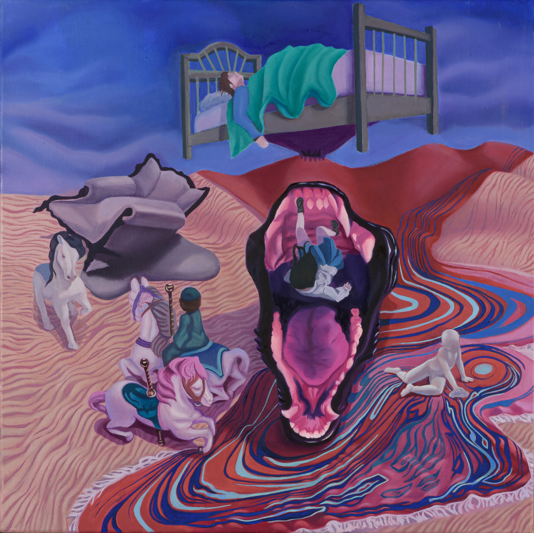 Parade of dreams 50x50 cm _ Oil on canvas