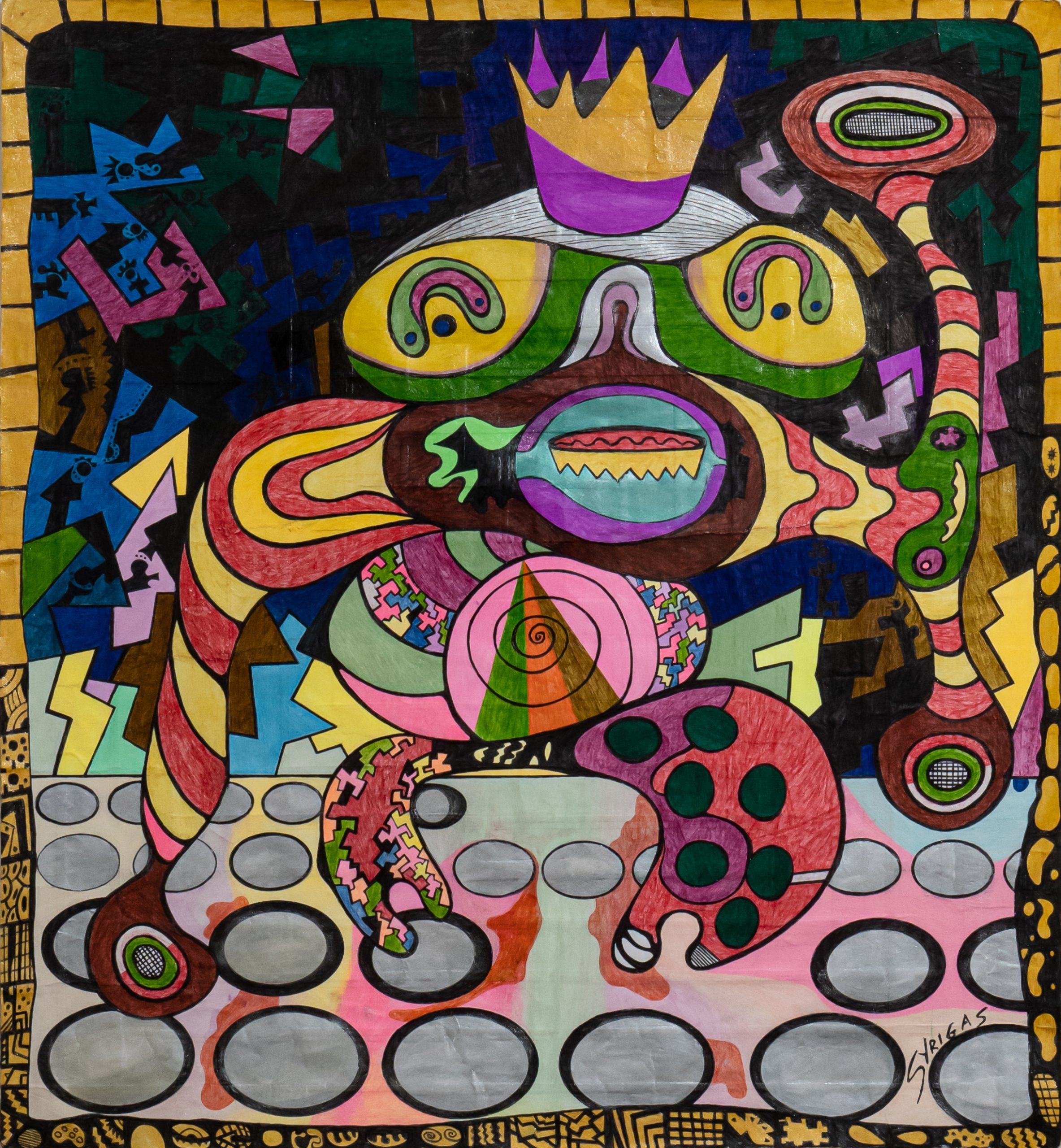 Ο βασιλιάς, the king_ 51x55cm, 2021.
