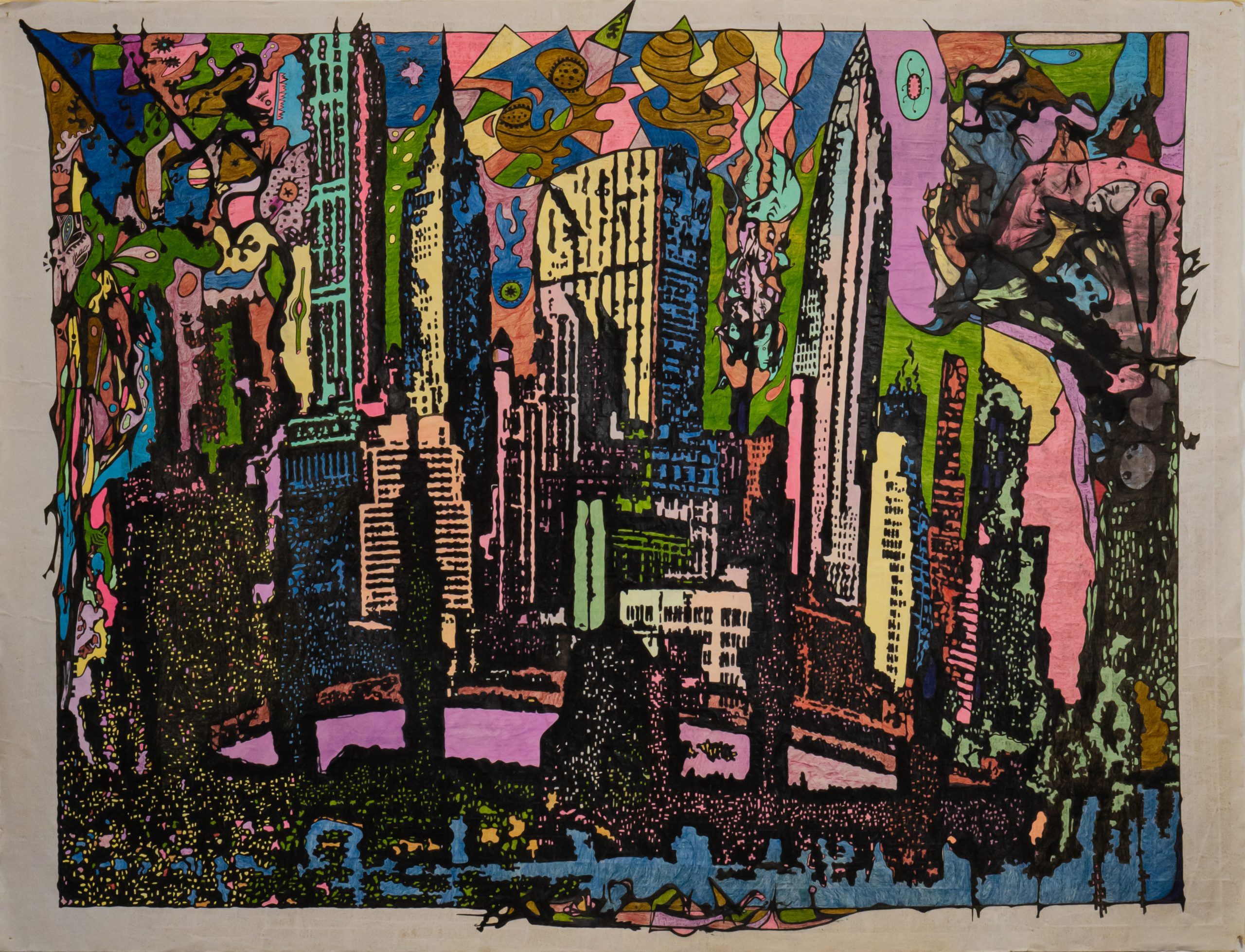η πόλις, the city_92x120cm, 2019