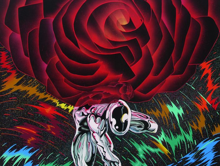 Big Romance, ακρυλικά σε καμβά, 120x120cm, 2022